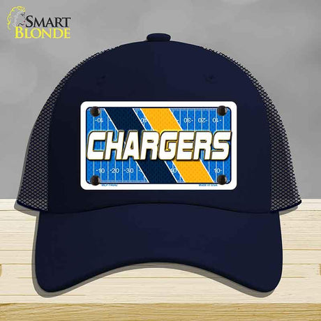 CHARGERS Graphic Novelty License Plate Hat HAT-MLP-14642 Mesh Navy