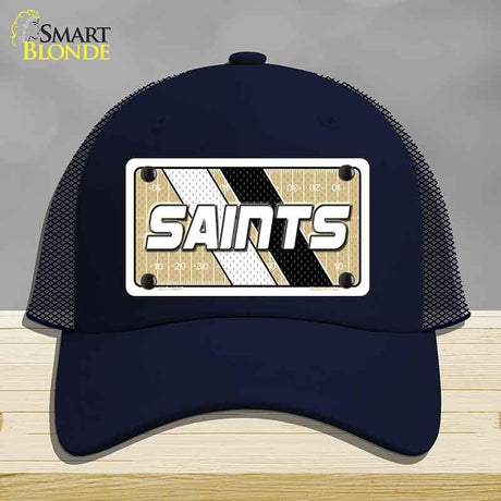 SAINTS Graphic Novelty License Plate Hat HAT-MLP-14647 Mesh Navy