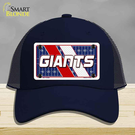 GIANTS Graphic Novelty License Plate Hat HAT-MLP-14648 Mesh Navy