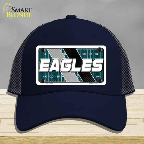 EAGLES Graphic Novelty License Plate Hat HAT-MLP-14650 Mesh Navy
