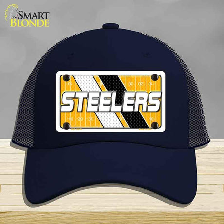 STEELERS Graphic Novelty License Plate Hat HAT-MLP-14651 Mesh Navy
