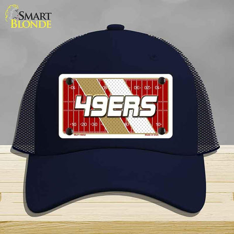 49ERS Graphic Novelty License Plate Hat HAT-MLP-14652 Mesh Navy