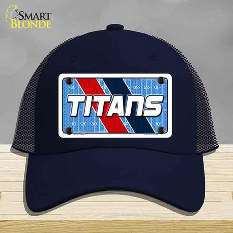 TITANS Graphic Novelty License Plate Hat HAT-MLP-14655 Mesh Navy