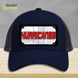 HURRICANES Graphic Novelty License Plate Hat HAT-MLP-14661 Mesh Navy