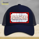 PANTHERS Graphic Novelty License Plate Hat HAT-MLP-14668 Mesh Navy