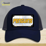 PENGUINS Graphic Novelty License Plate Hat HAT-MLP-14678 Mesh Navy
