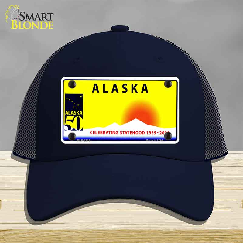 Alaska State Blank Novelty License Plate Hat HAT-MLP-2216