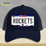 Rockets Texas State Novelty License Plate Hat Mesh / Navy