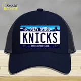 Knicks New York State Novelty License Plate Hat Mesh / Navy