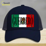 Guerrero Mexico Flag Novelty License Plate Hat Mesh / Navy