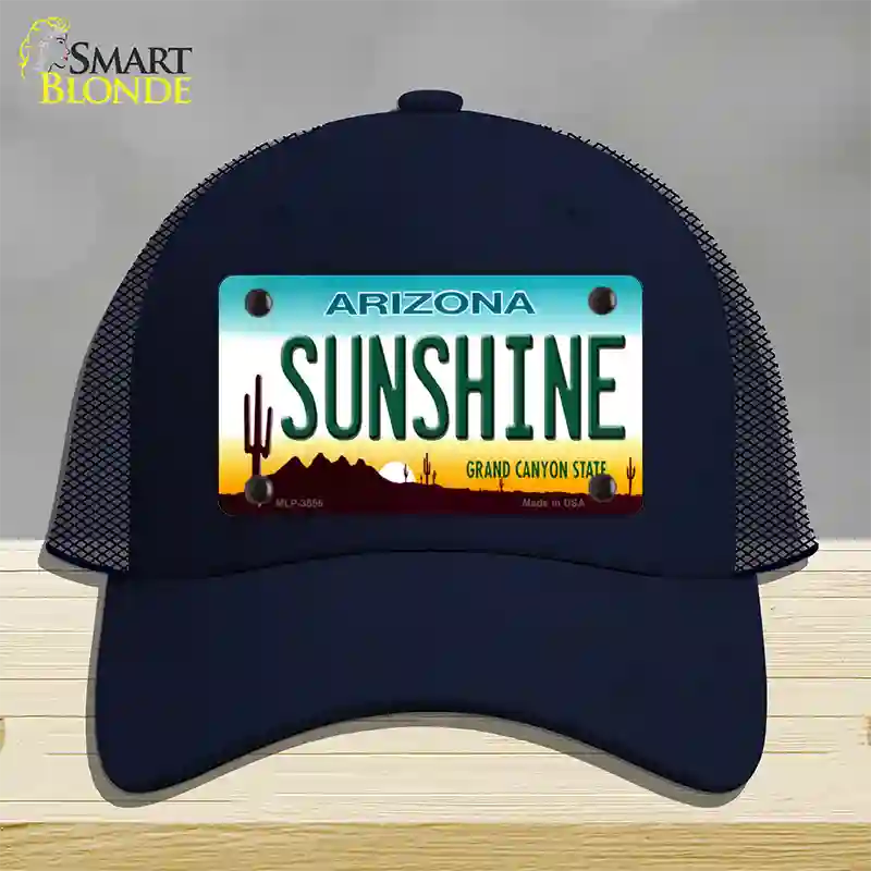 Sunshine Arizona Novelty License Plate Hat Mesh / Navy