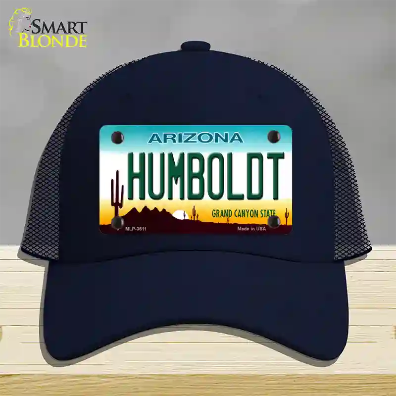 Humboldt Arizona Novelty License Plate Hat Mesh / Navy