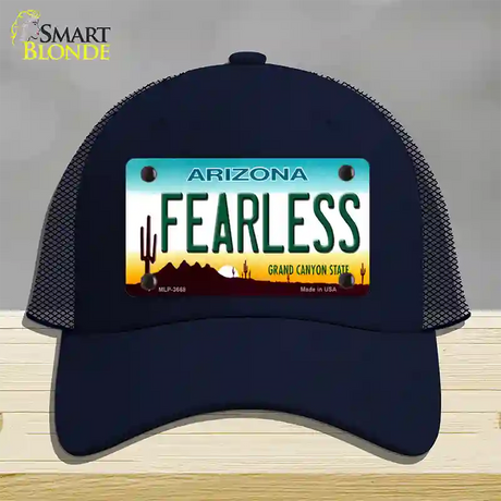 Fearless Arizona Novelty License Plate Hat Mesh / Navy