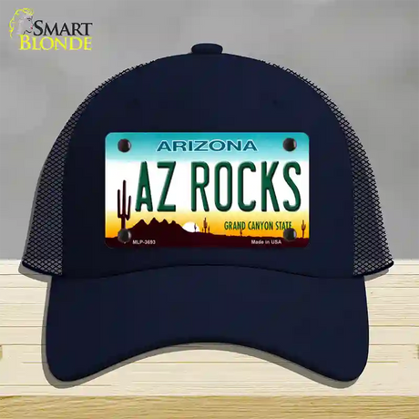 Az Rocks Novelty License Plate Hat Mesh / Navy