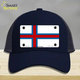 Faroe Islands Flag Novelty License Plate Hat Mesh / Navy