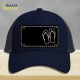 Flip Flops Offset Novelty License Plate Hat Mesh / Navy