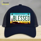 Blessed Arizona Novelty License Plate Hat Mesh / Navy