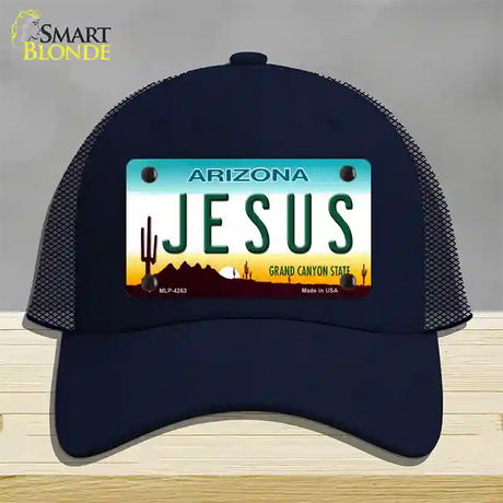 Jesus Arizona State Novelty License Plate Hat Mesh / Navy