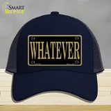 Whatever Novelty License Plate Hat Mesh / Navy