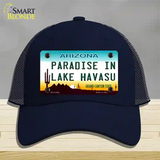 Paradise In Lake Havasu Arizona Novelty License Plate Hat Mesh / Navy