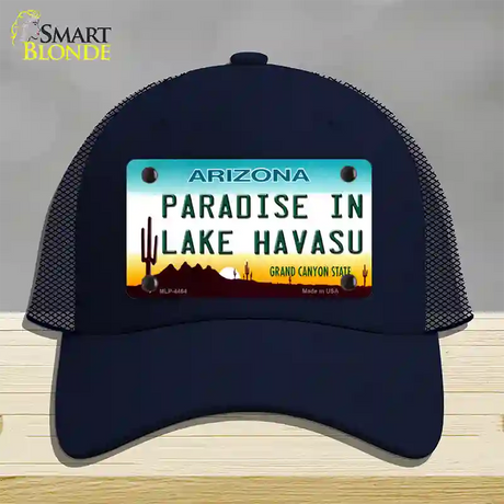 Paradise In Lake Havasu Arizona Novelty License Plate Hat Mesh / Navy