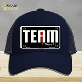 I In Team Novelty License Plate Hat Mesh / Navy
