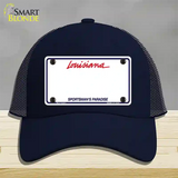Louisiana Sportsman Blank Plate Novelty License Plate Hat Mesh / Navy