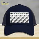 White Black Anchor Novelty License Plate Hat Mesh / Navy