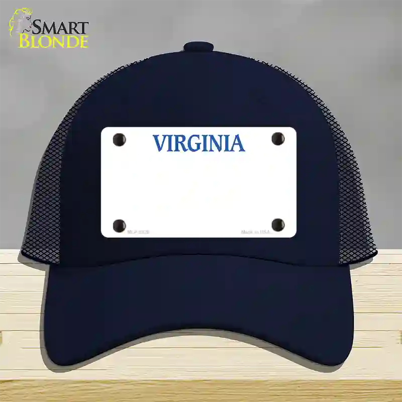Virginia Old Dominion Blank Novelty License Plate Hat Mesh / Navy