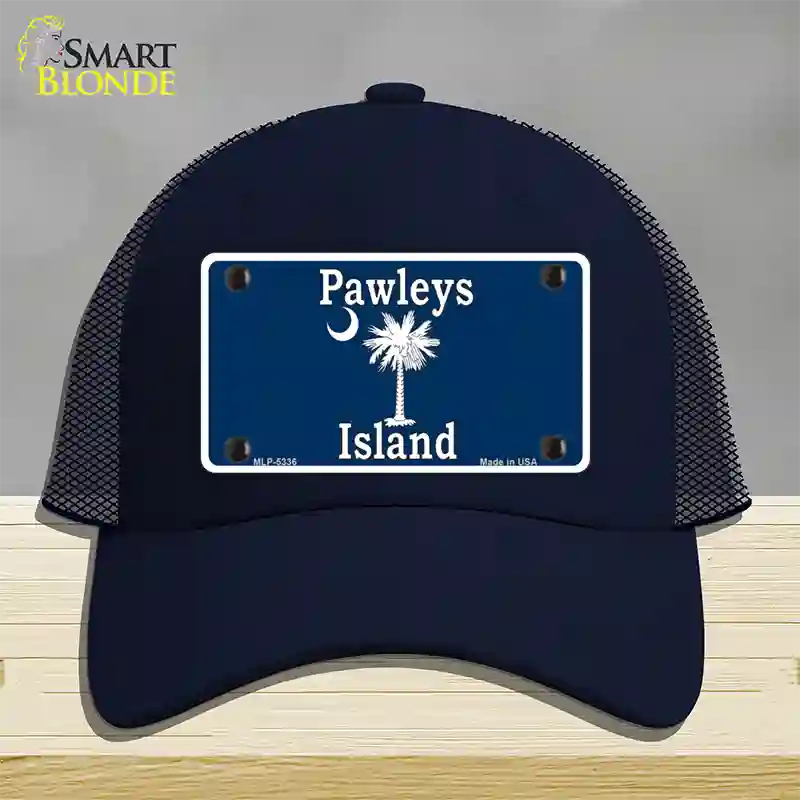 Pawleys Island Blue Novelty License Plate Hat Mesh / Navy