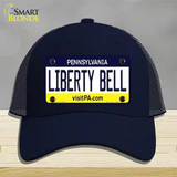 Liberty Bell Pennsylvania State Novelty License Plate Hat Mesh / Navy