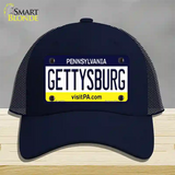 Gettysburg Pennsylvania State Novelty License Plate Hat Mesh / Navy