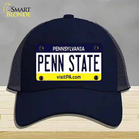 Penn State Pennsylvania State Novelty License Plate Hat Mesh / Navy