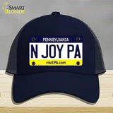 N Joy Pennsylvania State Novelty License Plate Hat Mesh / Navy