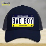 Bad Boy Pennsylvania State Novelty License Plate Hat Mesh / Navy
