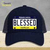 Blessed Pennsylvania State Novelty License Plate Hat Mesh / Navy