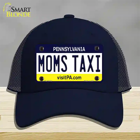 Moms Taxi Pennsylvania State Novelty License Plate Hat Mesh / Navy
