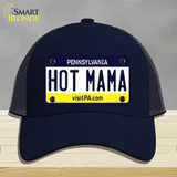 Hot Mama Pennsylvania State Novelty License Plate Hat Mesh / Navy