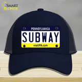Subway Pennsylvania State Novelty License Plate Hat Mesh / Navy