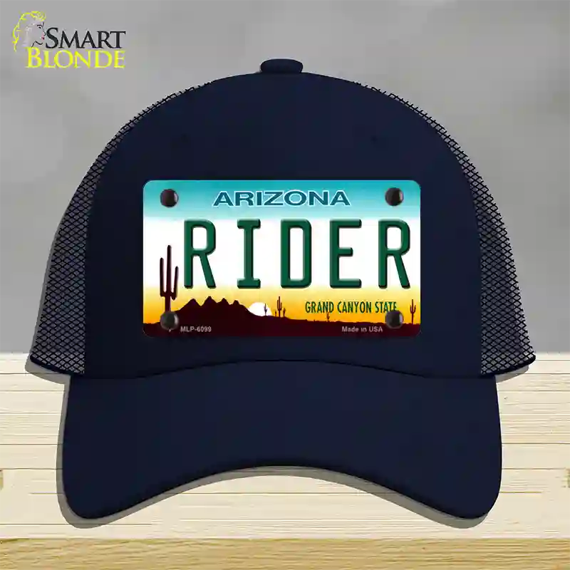 Arizona Rider Novelty License Plate Hat Mesh / Navy