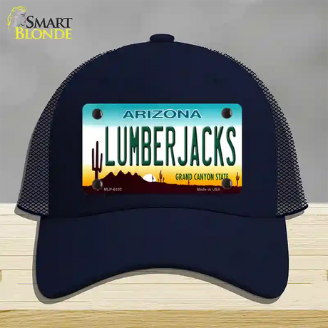Arizona Lumberjacks Novelty License Plate Hat Mesh / Navy