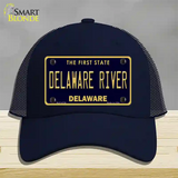 Delaware River Delaware Novelty License Plate Hat Mesh / Navy