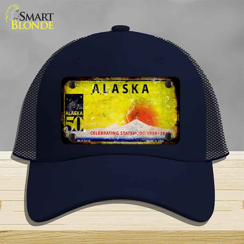 Alaska State Rusty Novelty License Plate Hat HAT-MLP-8119