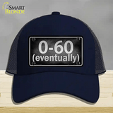 0 To 60 Novelty License Plate Hat Mesh / Navy