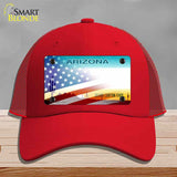 Arizona with American Flag Novelty License Plate Hat HAT-MLP-12331
