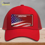 Arizona with American Flag Novelty License Plate Hat HAT-MLP-12471