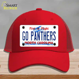 Go Panthers North Carolina Novelty License Plate Hat Tag Mesh Red