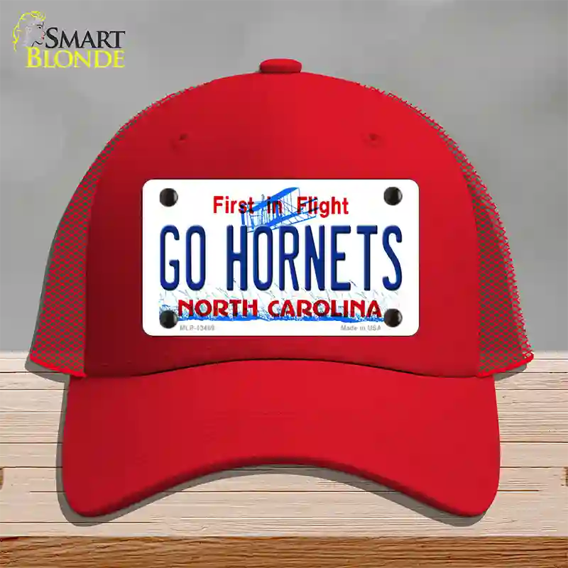 Hornets Fan Novelty License Plate Hat Tag Mesh Red