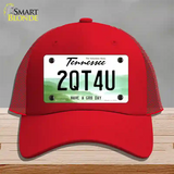 Too Cute For You Novelty License Plate Hat Tag Mesh Red
