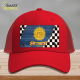 Georgia Racing Flag Novelty License Plate Hat Tag Mesh Red